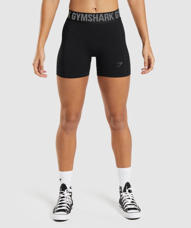 Women\'s Gymshark Flex Shorts Black | NZ 9DPCHY